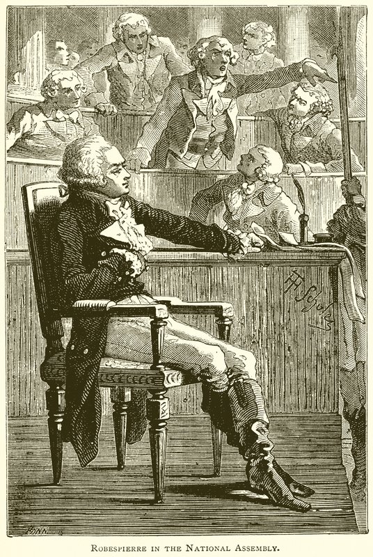 Robespierre w Zgromadzeniu Narodowym autorstwa English School