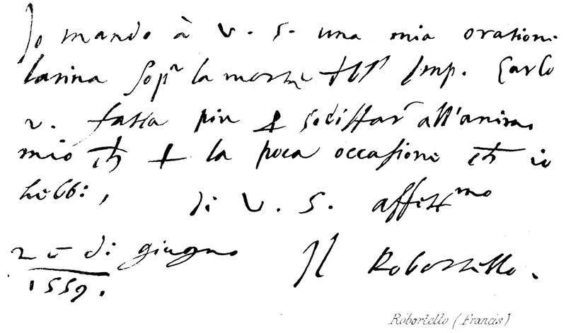 Robortello, (Franciszek) autorstwa English School
