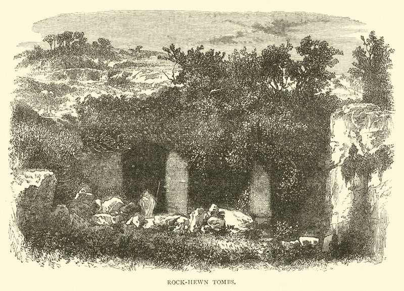 Groby wykute w skale autorstwa English School