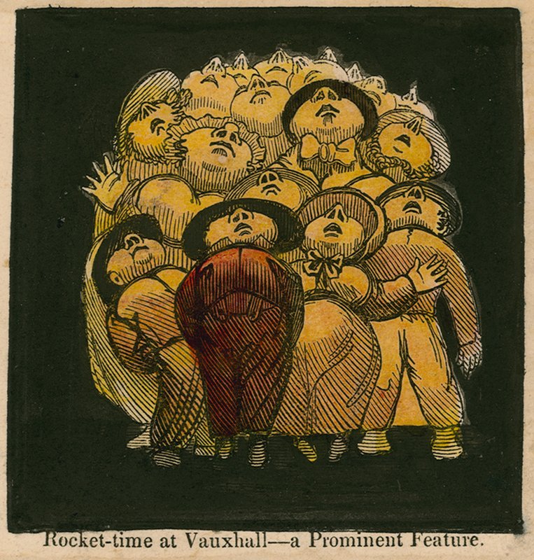 Czas rakiety w Vauxhall Gardens w Londynie autorstwa English School