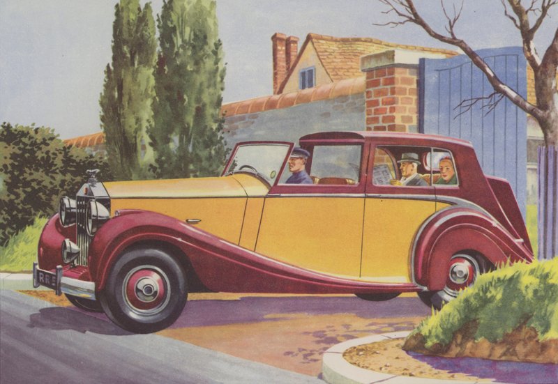 Rolls-Royce (druk kolorowy) autorstwa English School