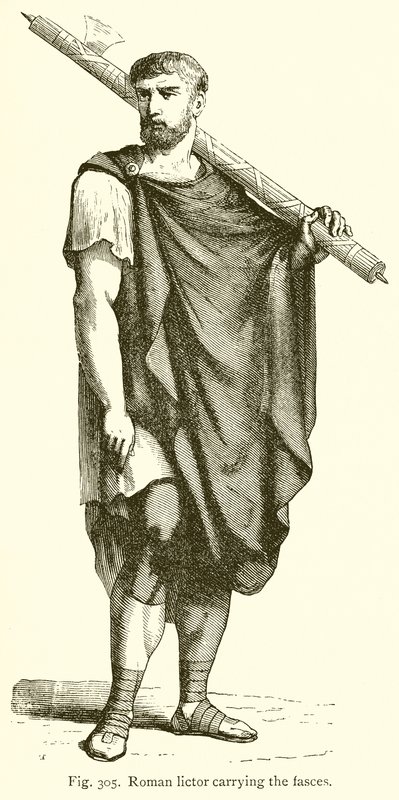 Rzymski Liktor niosący Fasces autorstwa English School