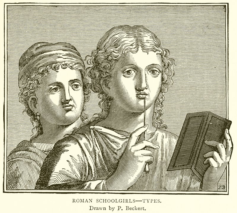 Rzymskie uczennice — typy autorstwa English School