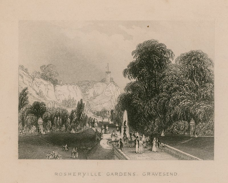 Ogrody Rosherville, Gravesend autorstwa English School
