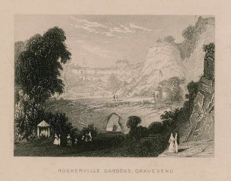 Ogrody Rosherville, Gravesend autorstwa English School
