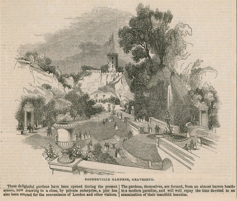 Ogrody Rosherville, Gravesend autorstwa English School