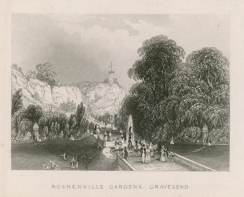 Ogrody Rosherville, Gravesend autorstwa English School