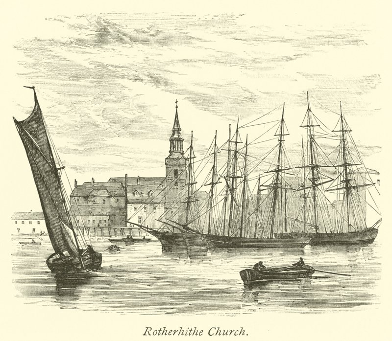 Kościół w Rotherhithe autorstwa English School