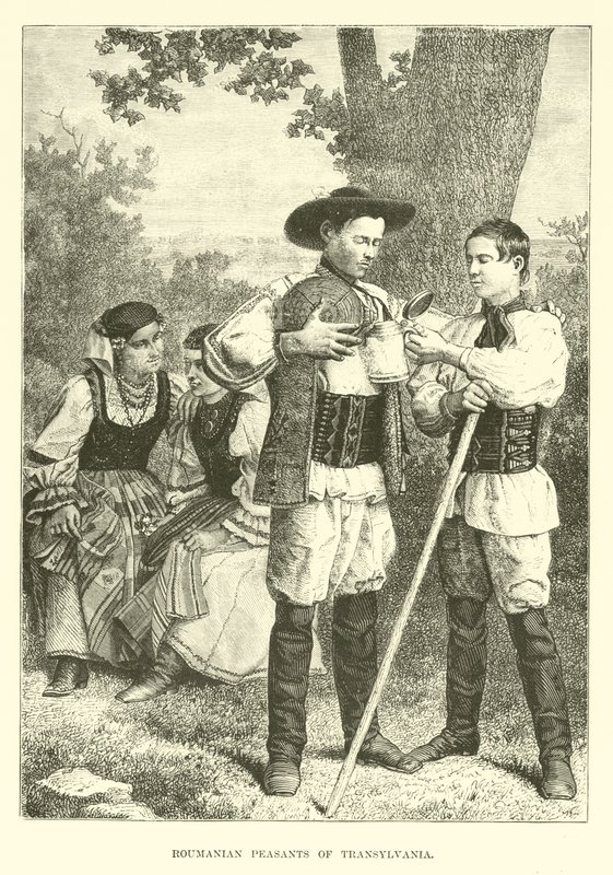 Rumuńscy chłopi z Transylwanii autorstwa English School