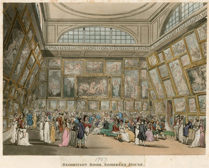 Royal Academy: sala wystawowa, Somerset House, Londyn autorstwa English School