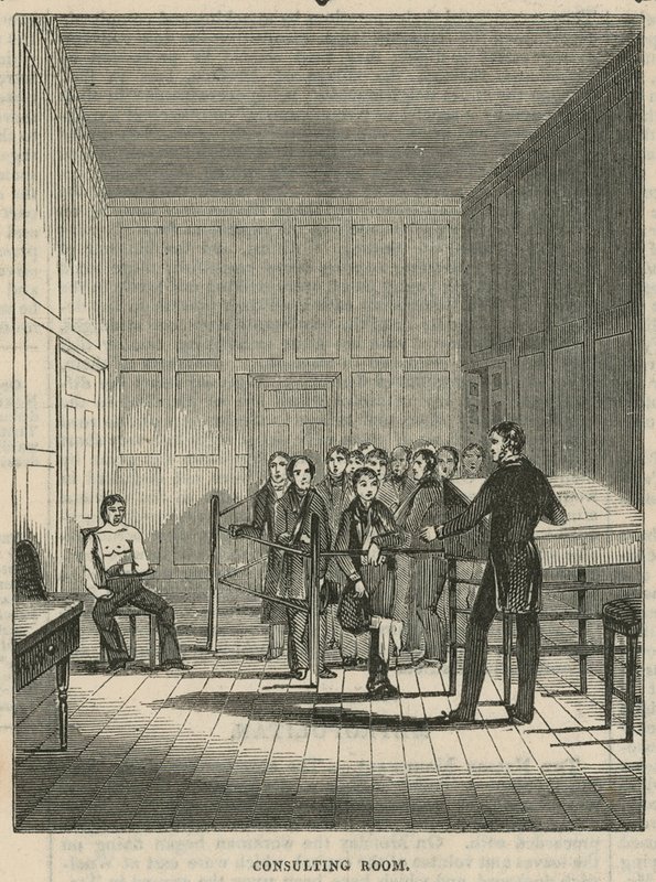 Royal Free Hospital, Londyn: Gabinet lekarski autorstwa English School