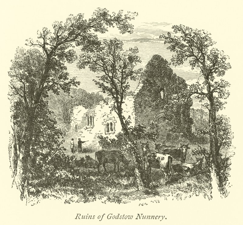 Ruiny klasztoru Godstow autorstwa English School