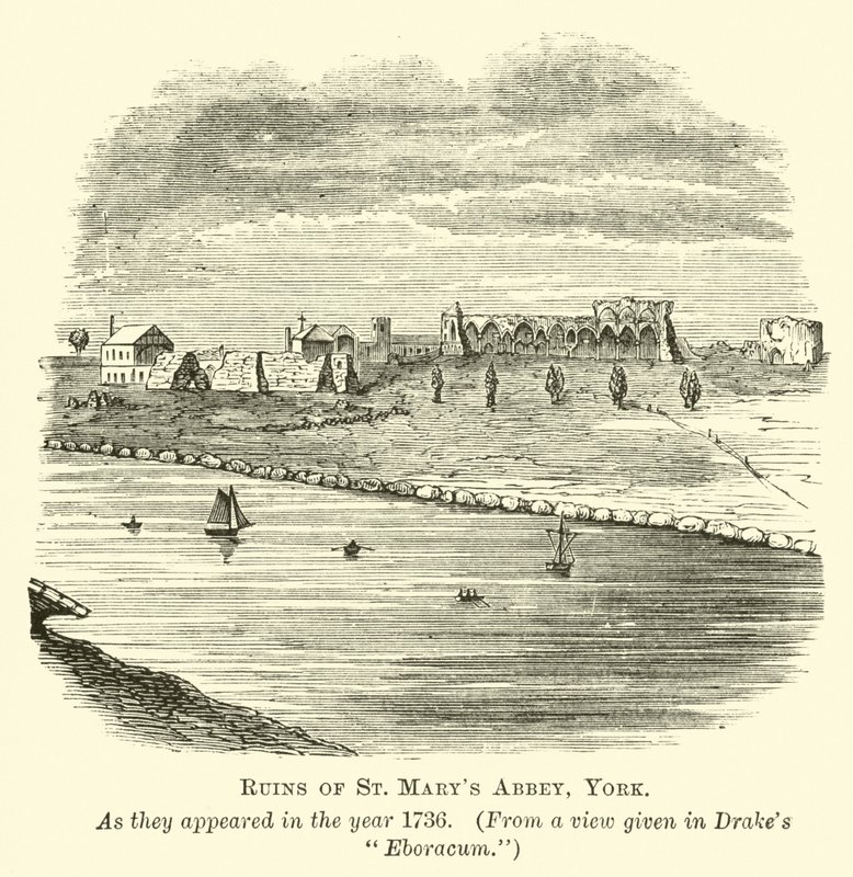 Ruiny opactwa St Marys, York autorstwa English School