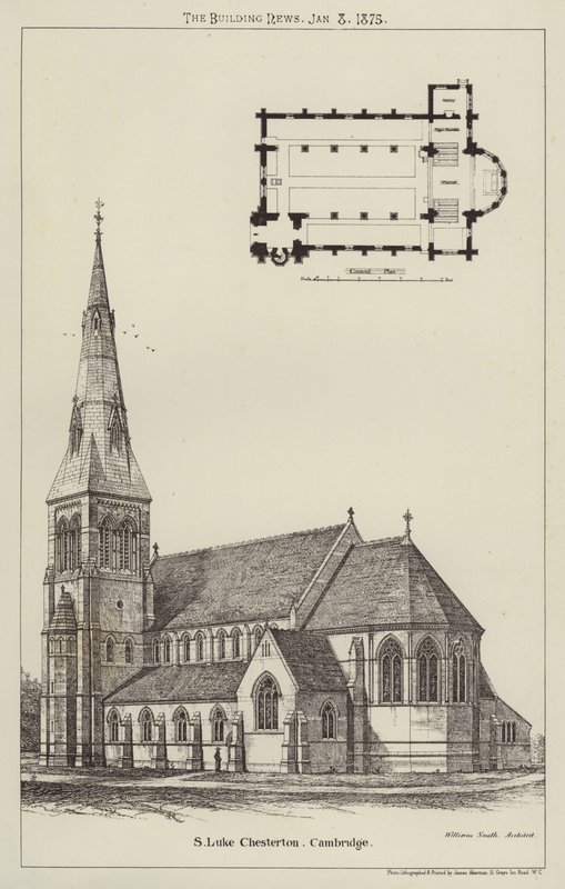 S Luke Chesterton, Cambridge (grawerowanie) autorstwa English School