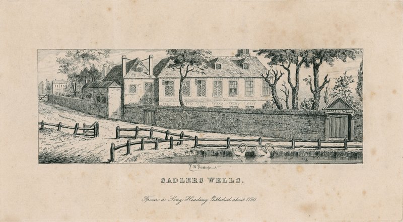 Sadlers Wells, zanim został zastąpiony przez Musick House and Spa autorstwa English School