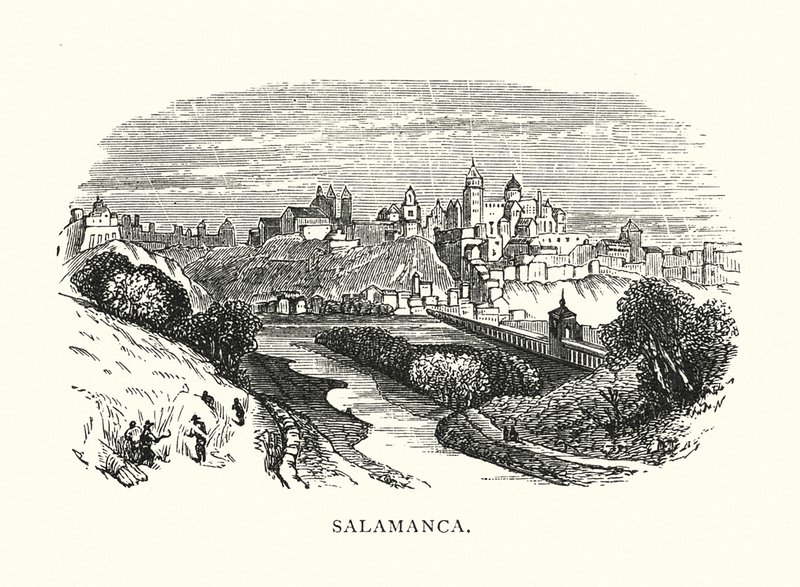 Salamanca (rycina) autorstwa English School
