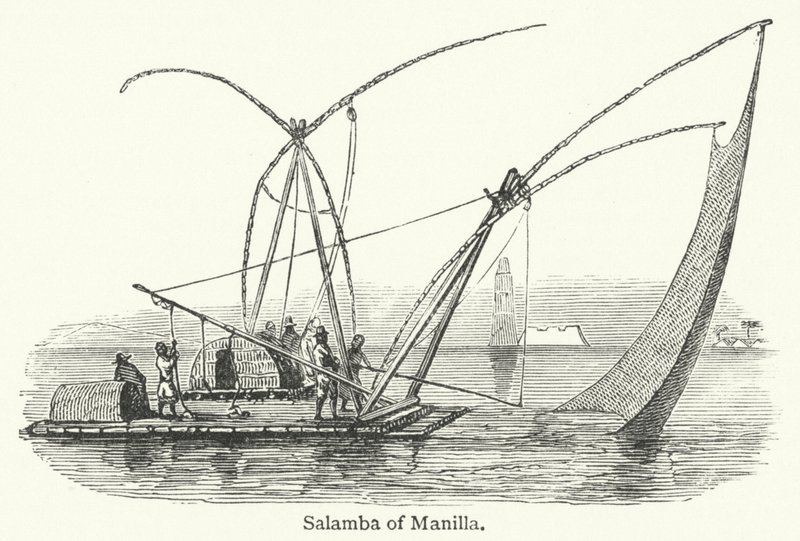Salamba z Manilli (grawerunek) autorstwa English School