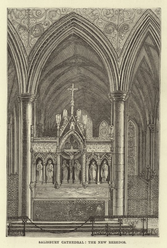 Katedra w Salisbury, nowa reredos autorstwa English School