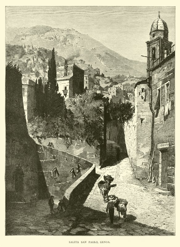Wejście do San Paolo, Genua autorstwa English School