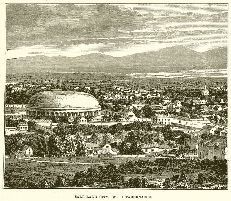 Salt Lake City, z Tabernakulum autorstwa English School