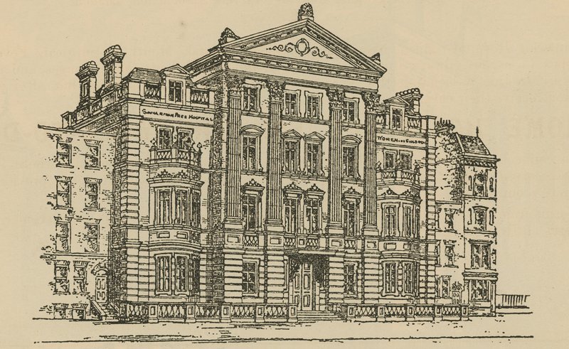 Samaritan Free Hospital dla kobiet i dzieci, Lower Seymour Street, Portman Street, Londyn autorstwa English School