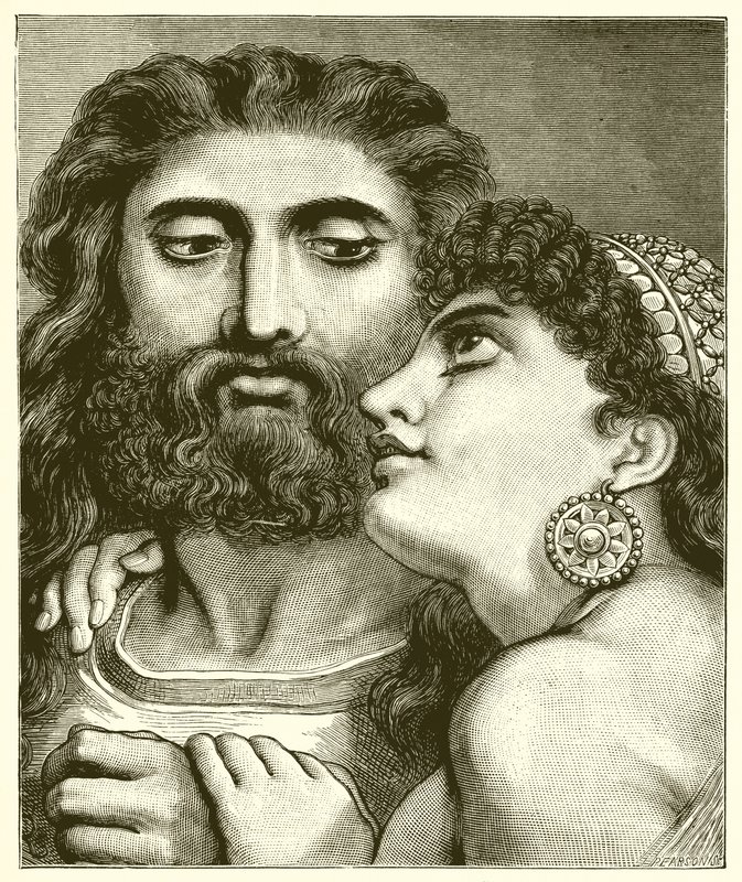 Samson i Dalila autorstwa English School