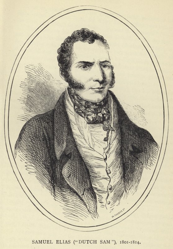 Samuel Elias, holenderski Sam, 1801-1814 autorstwa English School