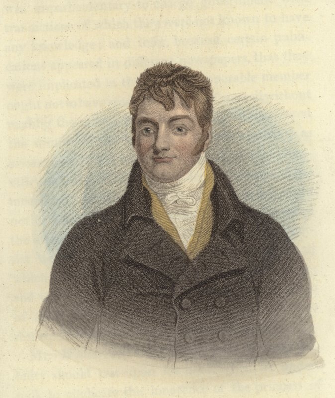 Samuel Whitbread , brytyjski polityk (kolorowy grawerunek) autorstwa English School