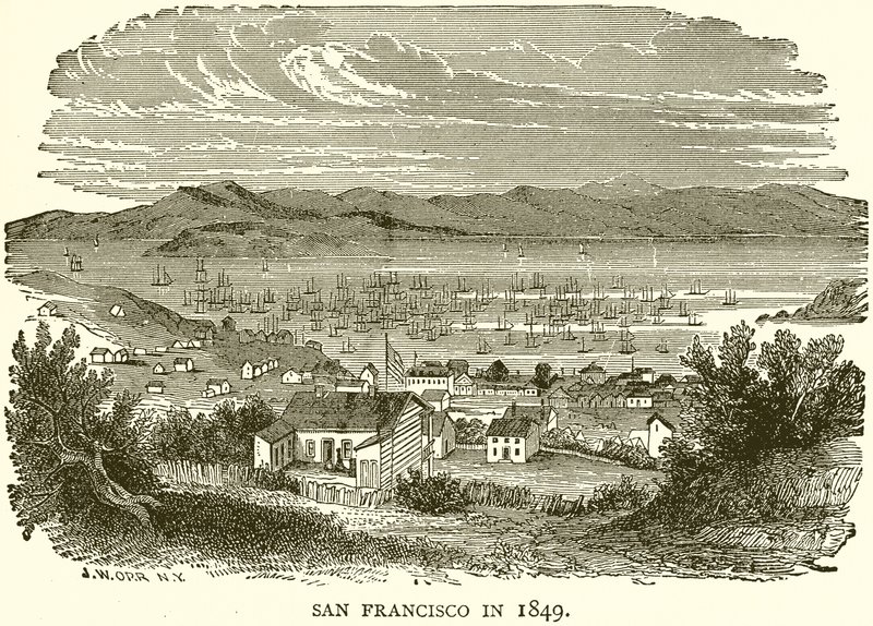 San Francisco w 1849 r. autorstwa English School