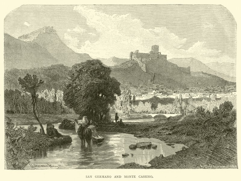 San Germano i Monte Cassino autorstwa English School