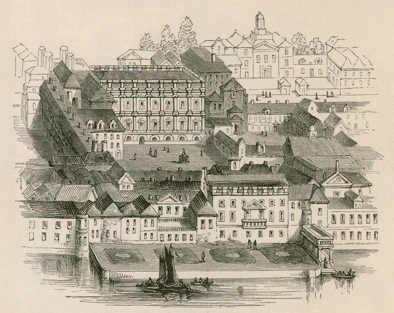 Sandford Manor House, Fulham, Londyn, podobno miejsce zamieszkania Nell Gwynne autorstwa English School