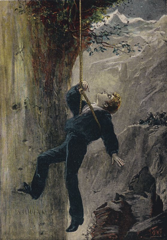 Zapisane. Ilustracja z filmu The Natural Bridge, czyli jedna nisza najwyższa, Elihu Burritt (kolor lito) autorstwa English School
