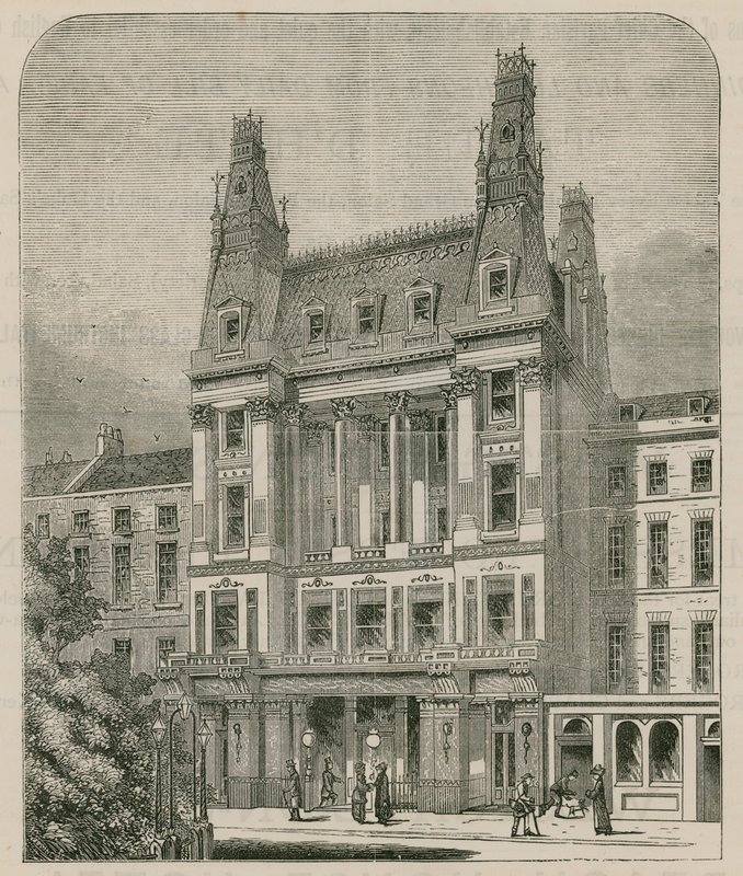 Saville House, Leicester Square, Londyn autorstwa English School