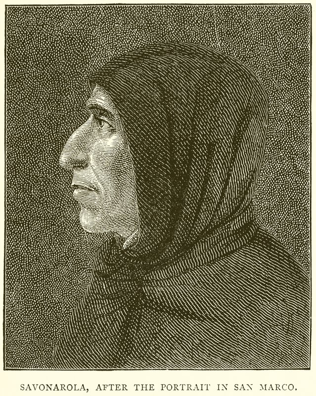 Savonarola, według Portretu w San Marco autorstwa English School