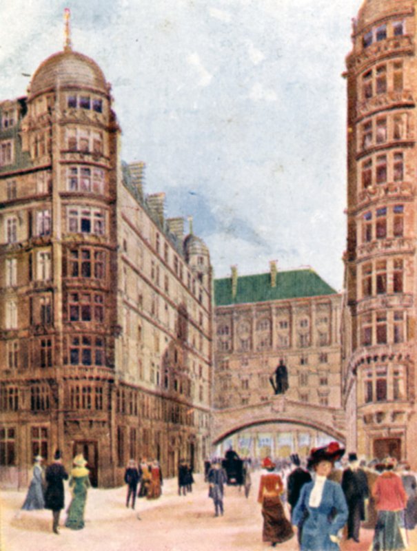 Savoy Hotel, Londyn (kolor lito) autorstwa English School