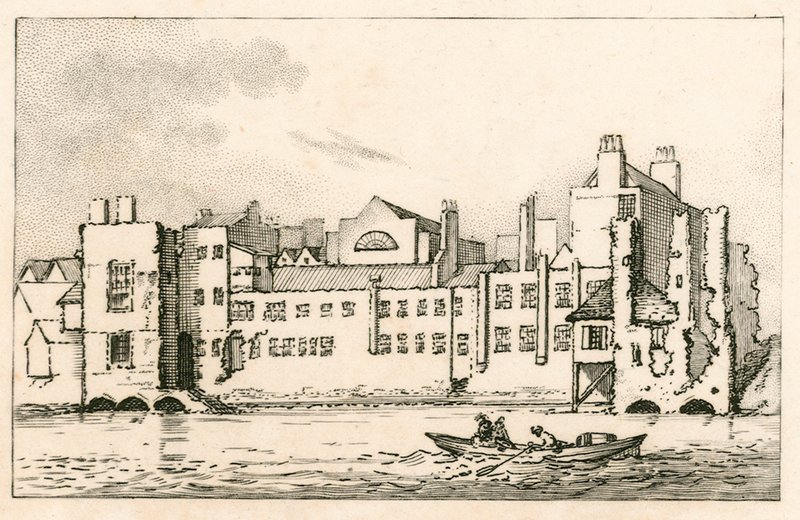 Savoy, Londyn, jak jest obecnie, 1792 autorstwa English School