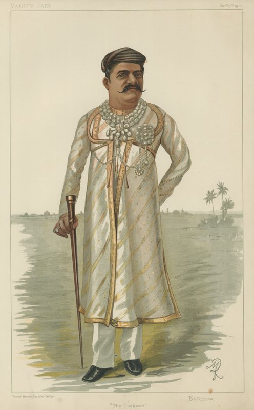 Sayajirao Gaekwad III, Gaekwar z Baroda autorstwa English School