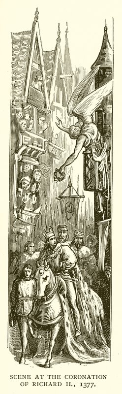 Scena z koronacji Ryszarda II, 1377 autorstwa English School