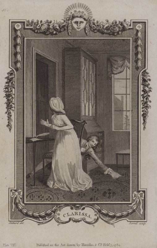 Scena z Clarissy — Samuel Richardson autorstwa English School