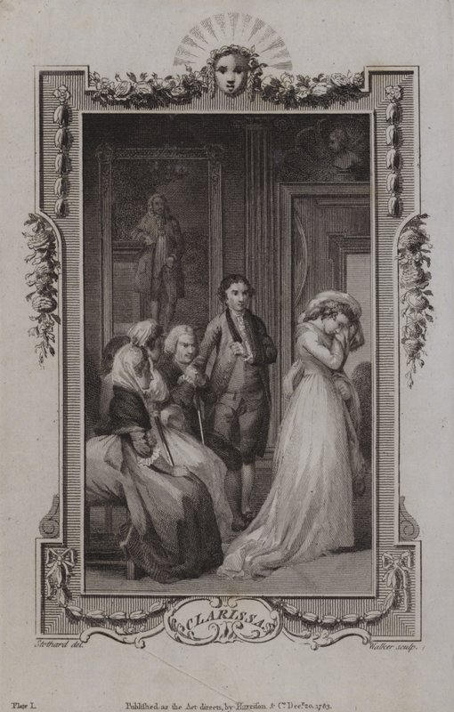 Scena z Clarissy — Samuel Richardson autorstwa English School