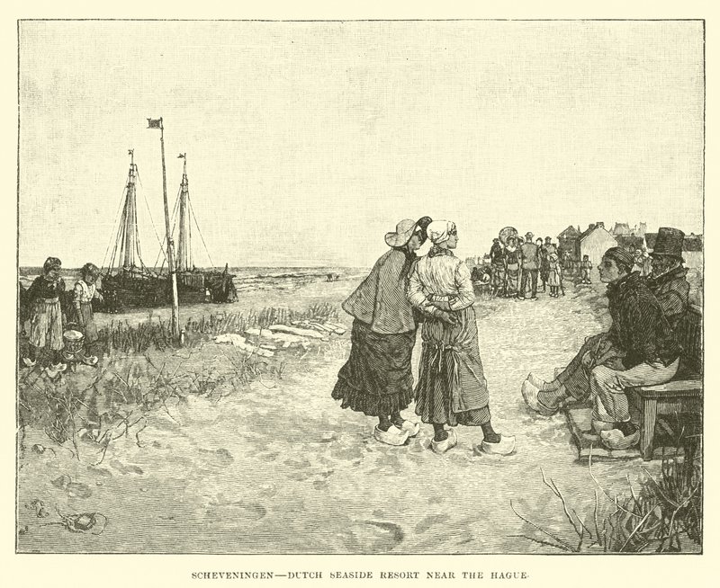 Scheveningen, holenderski kurort nadmorski w pobliżu Hagi autorstwa English School