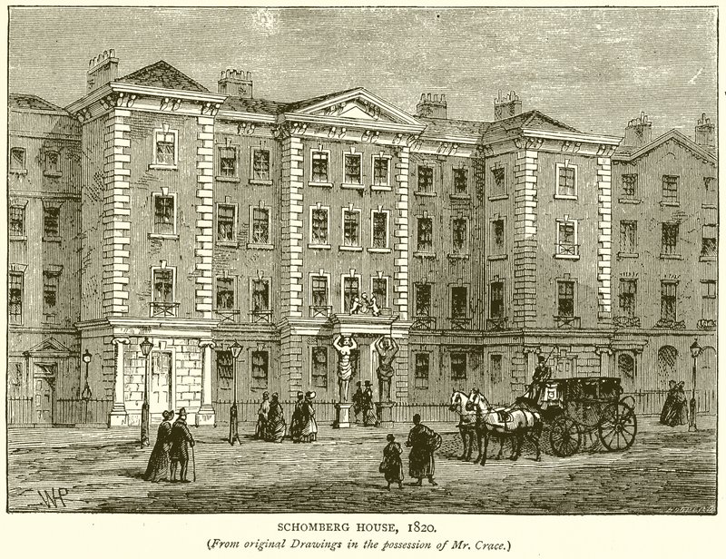 Dom Schomberga, 1820 autorstwa English School