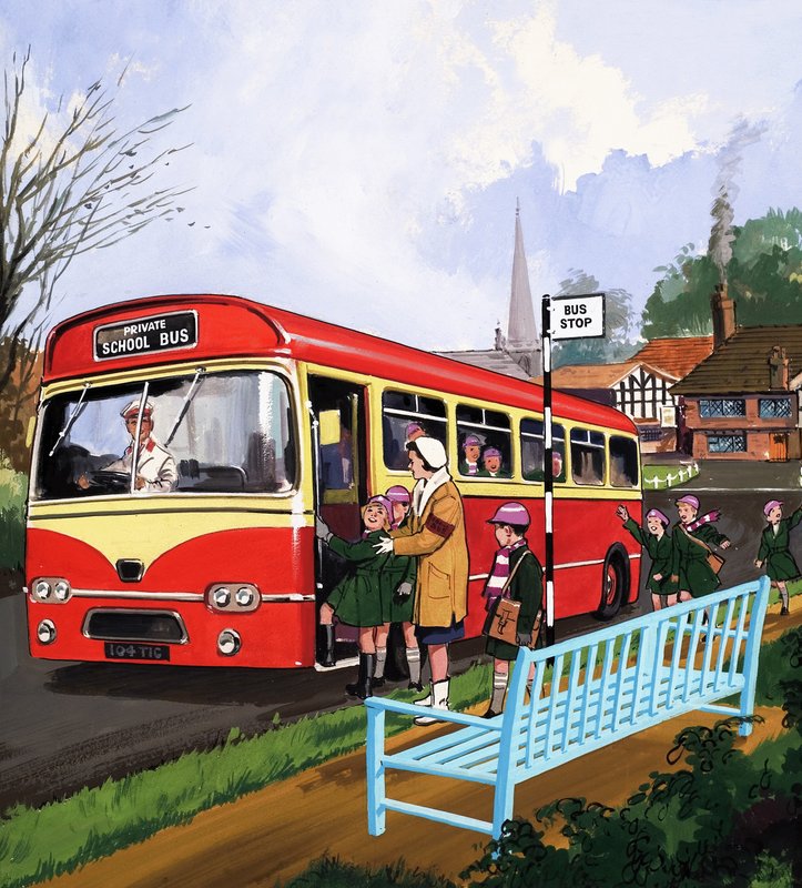 Kierowca autobusu szkolnego autorstwa English School