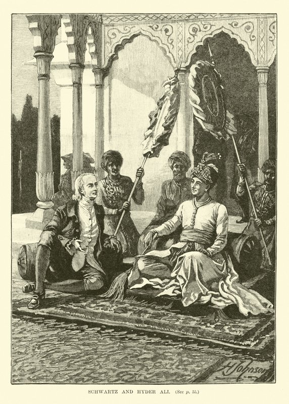 Schwartz i Hajdar Ali autorstwa English School