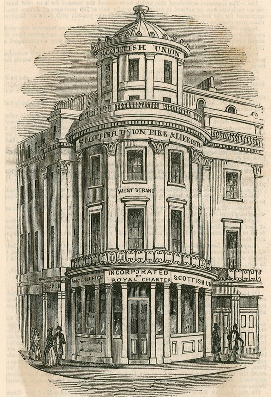 Scottish Union Insurance Company, The Strand, Londyn autorstwa English School