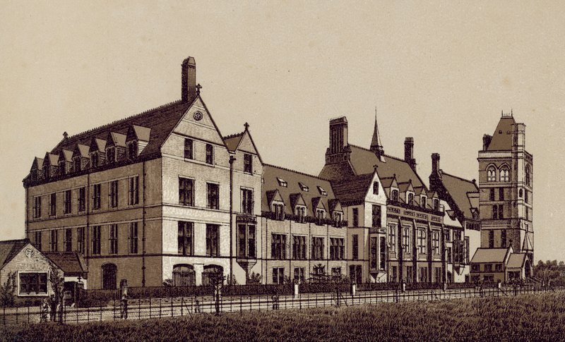 Sierociniec marynarzy, Liverpool (litografia) autorstwa English School