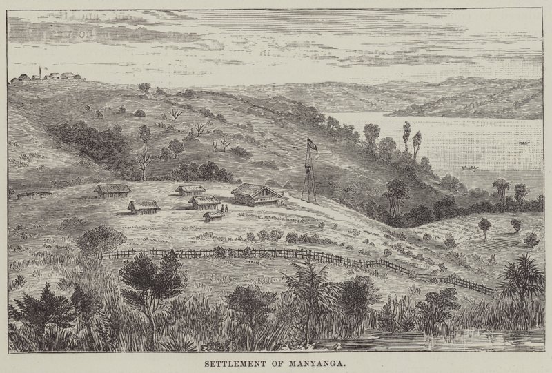 Osada Manyanga (rycina) autorstwa English School