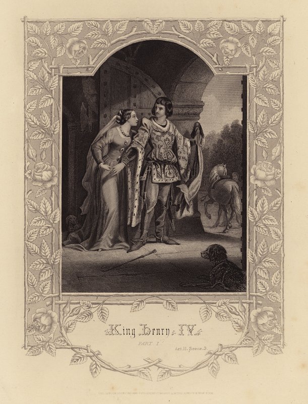 Szekspir: Król Henryk IV, część 1, akt II, scena 3 (rycina) autorstwa English School