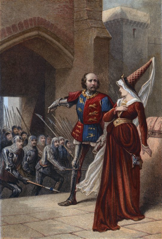 Szekspir, król Henryk IV, część I, akt II, scena 3 autorstwa English School