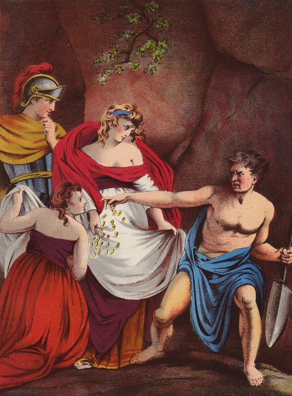 Szekspir: Tymon z Aten (chromolitho) autorstwa English School